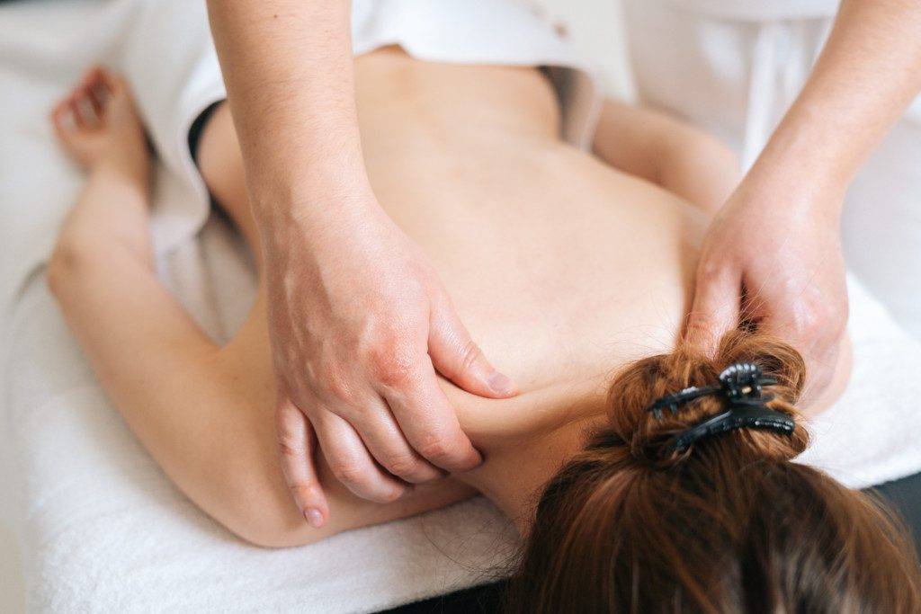 Woman Getting A Massage Therapy